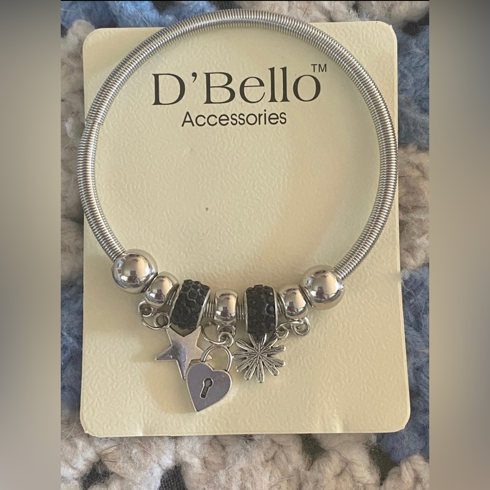 D’bello Silver Charm Bracelet